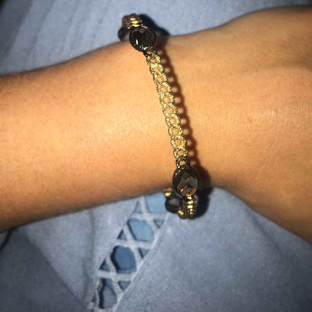 Gold and gray bangle